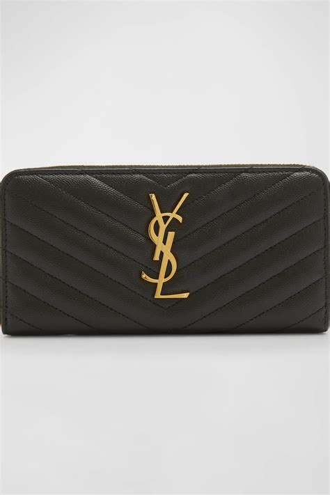 ysl monogram zip around wallet|ysl zip wallet.